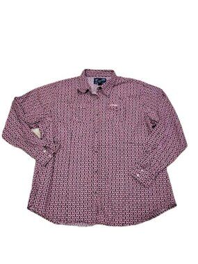 Wrangler Geometric Print Pearl Snap Button Long Sleeve Shirt Womens Size 3XL